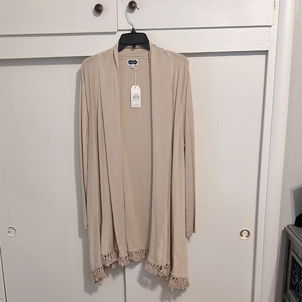 Mud Pie Cream Knit Cardigan Sweater